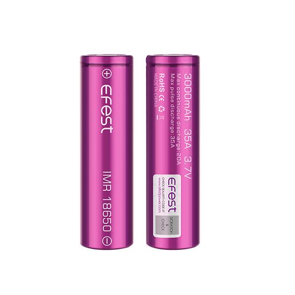 Efeast IMR 18650 3000mAh 35A Batteries- Pack of 2 - Vapingsupply
