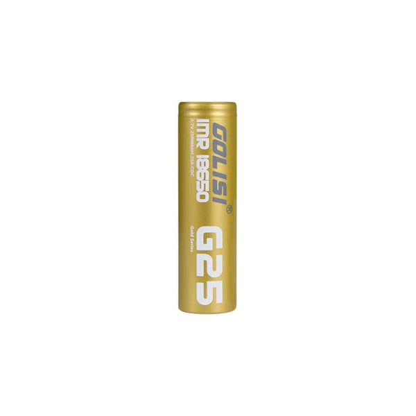 Golisi S25 - 18650 Battery - 2500mAh - Pack of 2 - Vapingsupply