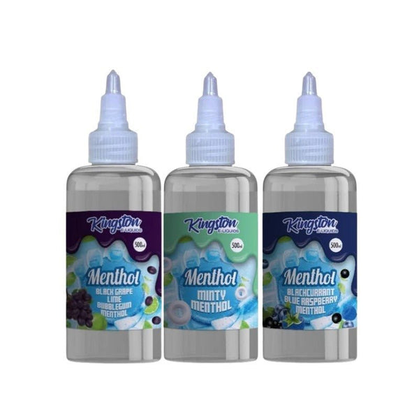Kingston E-liquids Menthol 500ml Shortfill - Vapingsupply
