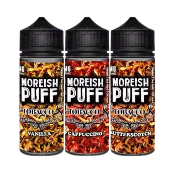 Moreish Puff Tobacco 100ML Shortfill - Vapingsupply
