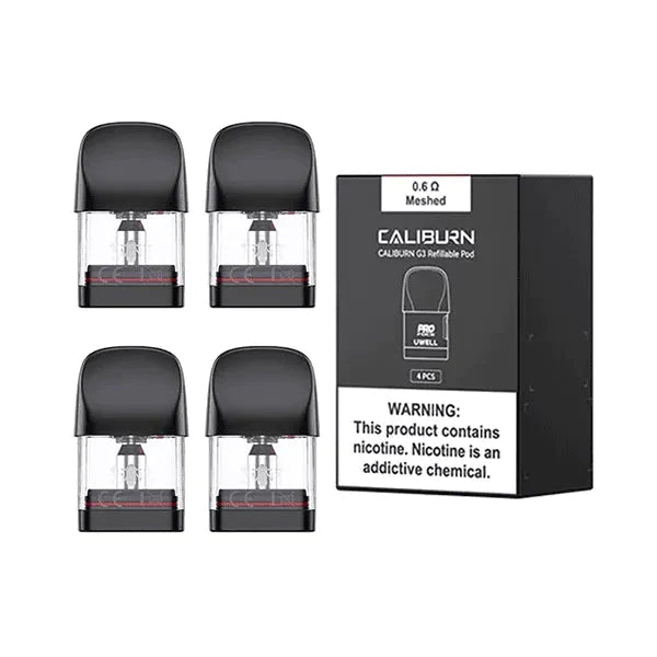 Uwell Caliburn G3 Replacement Pods - Pack of 4 - Vapingsupply