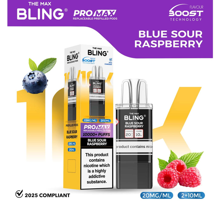 The Bling 10k Pro Max Replacement Pods (BOX OF 5) - Vapingsupply