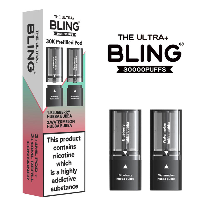 The Bling Ultra Plus 30k Replacement Pods Box of 5 - Vapingsupply