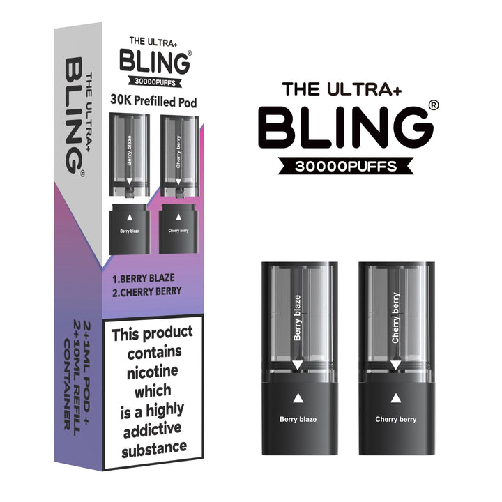 The Bling Ultra Plus 30k Replacement Pods Box of 5 - Vapingsupply