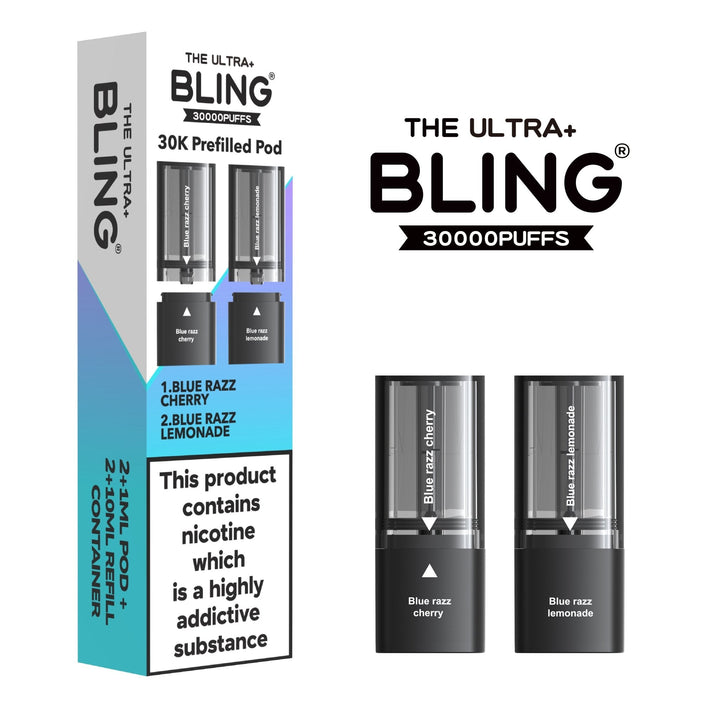 The Bling Ultra Plus 30k Replacement Pods Box of 5 - Vapingsupply