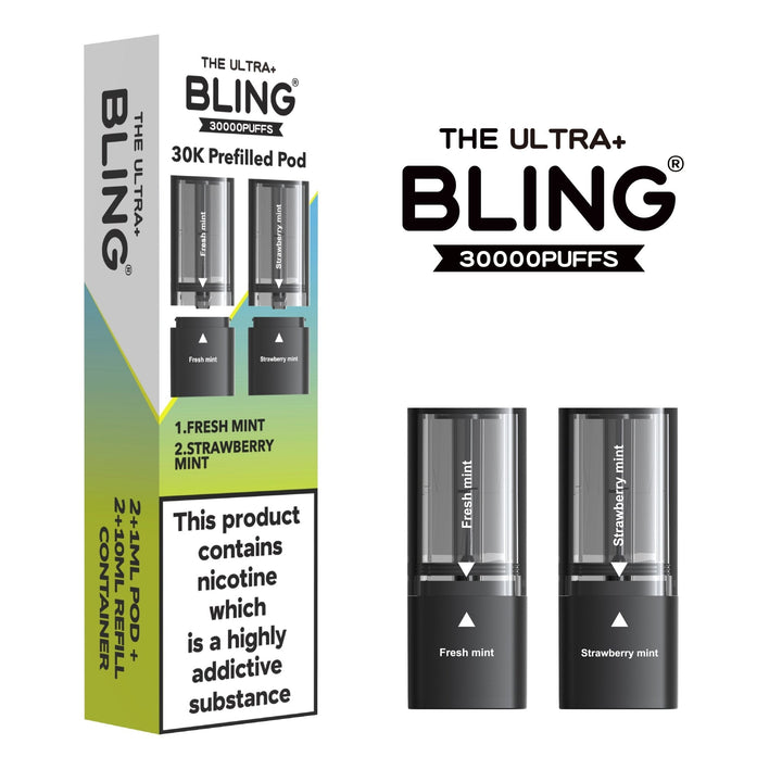 The Bling Ultra Plus 30k Replacement Pods Box of 5 - Vapingsupply