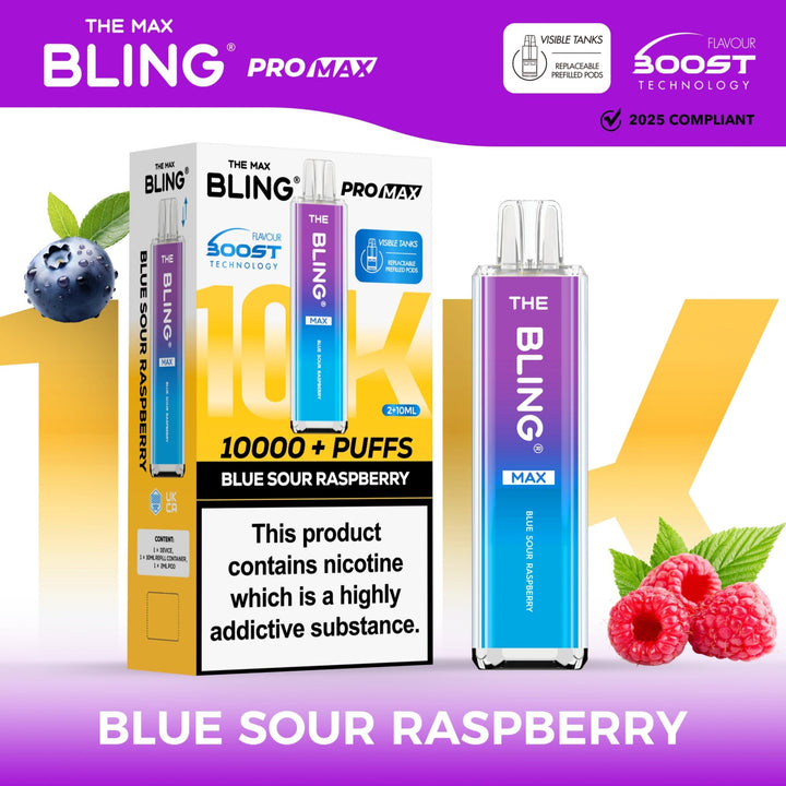 The Crystal Bling Max 10000 Prefilled Vape Pod Kit Box of 5 - Vapingsupply