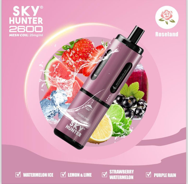4 in 1 Sky Hunter 2600 Puffs Disposable Vape - Box of 5 - Vapingsupply