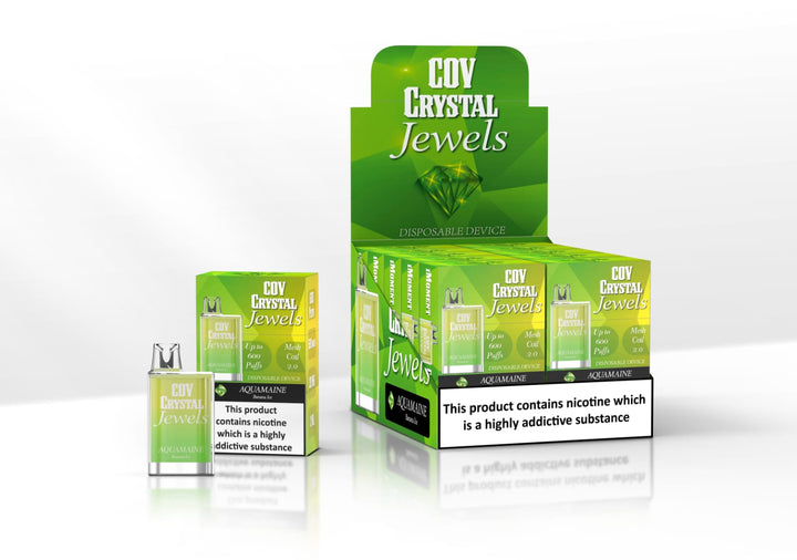 COV Crystal Jewels 600 Puff Disposable Vape Pod Puff Bar Device - Pack of 10 - Vapingsupply
