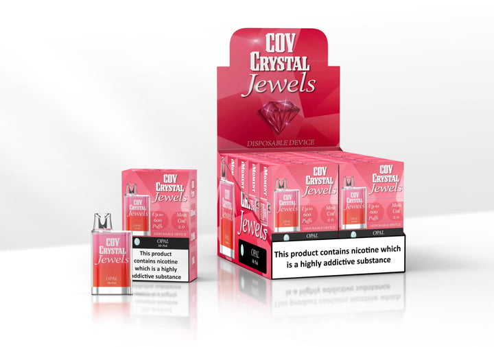 COV Crystal Jewels 600 Puff Disposable Vape Pod Puff Bar Device - Pack of 10 - Vapingsupply