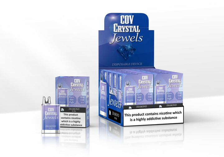 COV Crystal Jewels 600 Puff Disposable Vape Pod Puff Bar Device - Pack of 10 - Vapingsupply