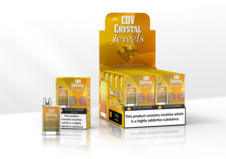 COV Crystal Jewels 600 Puff Disposable Vape Pod Puff Bar Device - Pack of 10 - Vapingsupply