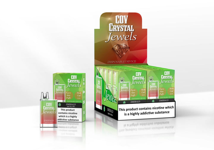 COV Crystal Jewels 600 Puff Disposable Vape Pod Puff Bar Device - Pack of 10 - Vapingsupply