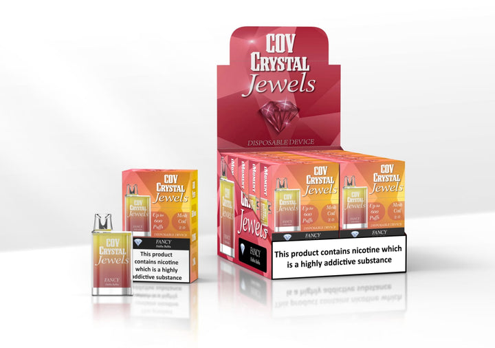 COV Crystal Jewels 600 Puff Disposable Vape Pod Puff Bar Device - Pack of 10 - Vapingsupply