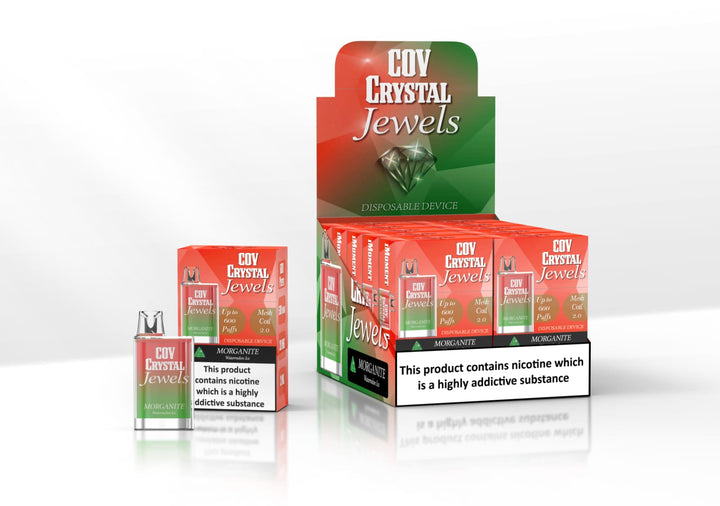 COV Crystal Jewels 600 Puff Disposable Vape Pod Puff Bar Device - Pack of 10 - Vapingsupply