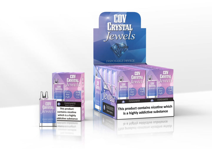 COV Crystal Jewels 600 Puff Disposable Vape Pod Puff Bar Device - Pack of 10 - Vapingsupply