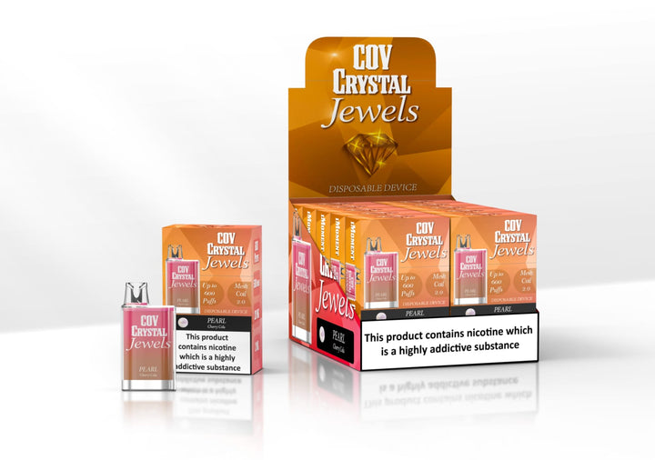 COV Crystal Jewels 600 Puff Disposable Vape Pod Puff Bar Device - Pack of 10 - Vapingsupply