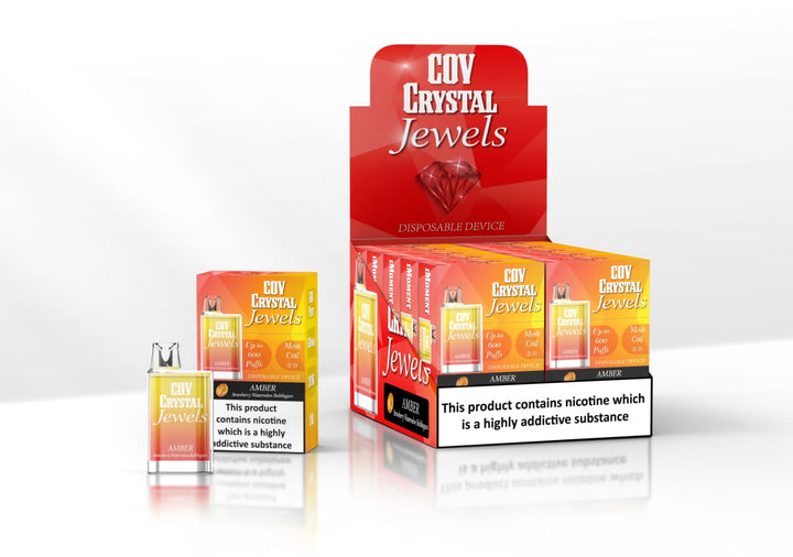COV Crystal Jewels 600 Puff Disposable Vape Pod Puff Bar Device - Pack of 10 - Vapingsupply