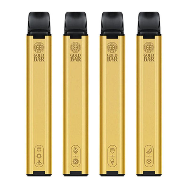 Gold Bar 600 Disposable Vape Pod Puff Pen Device - Box of 10 - Vapingsupply