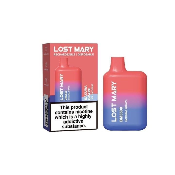 Lost Mary BM3500 Disposable Vape Puff Pod Box of 10 Vapingsupply Lost Mary BM3500 Disposable Vape Puff Pod Box of 10 Vapingsupply