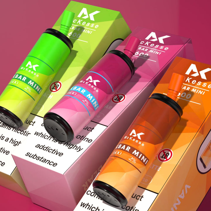 Mk Mini Bar 600 Disposable Vape Pod Box of 10 - Vapingsupply