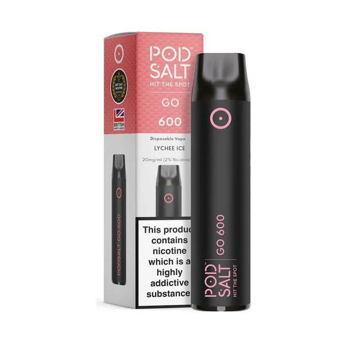 Pod Salt GO 600 Disposable Vape Puff Pod Box of 10 - Vapingsupply