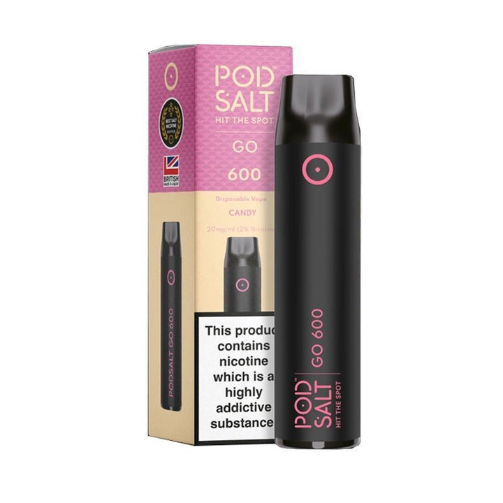 Pod Salt GO 600 Disposable Vape Puff Pod Box of 10 - Vapingsupply