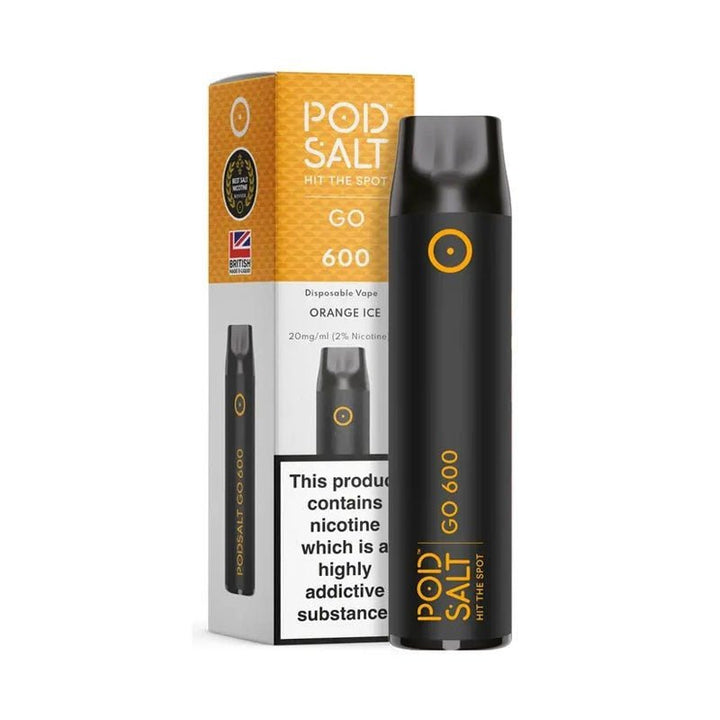 Pod Salt GO 600 Disposable Vape Puff Pod Box of 10 - Vapingsupply