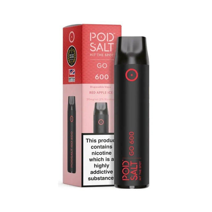 Pod Salt GO 600 Disposable Vape Puff Pod Box of 10 - Vapingsupply
