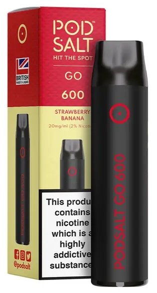 Pod Salt GO 600 Disposable Vape Puff Pod Box of 10 - Vapingsupply