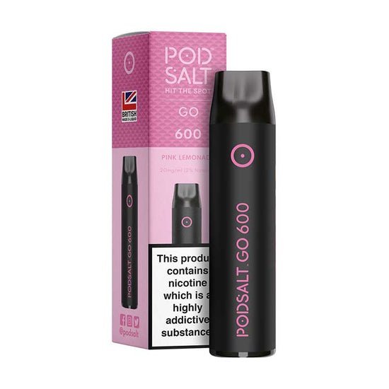 Pod Salt GO 600 Disposable Vape Puff Pod Box of 10 - Vapingsupply