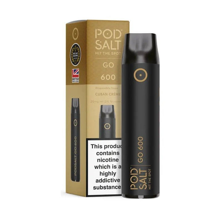 Pod Salt GO 600 Disposable Vape Puff Pod Box of 10 - Vapingsupply