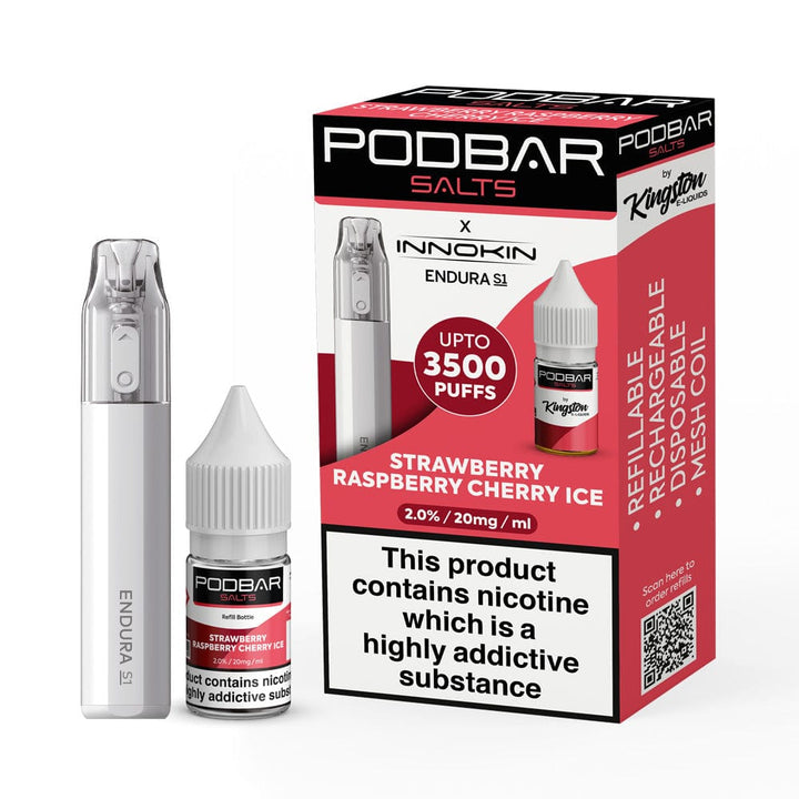 Podbar Salts + Innokin Endura S1 Pod Kit - Box of 5 - Vapingsupply