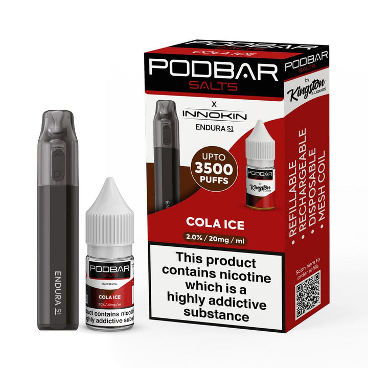 Podbar Salts + Innokin Endura S1 Pod Kit - Box of 5 - Vapingsupply