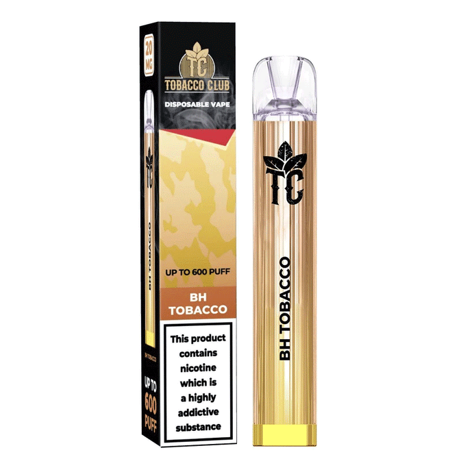 Tobacco Club 600 Disposable Vape Puff Pod - Box of 10