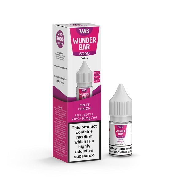 Wundar Bar 6000 Nic Salt 10ml - Box Of 10 - Vapingsupply
