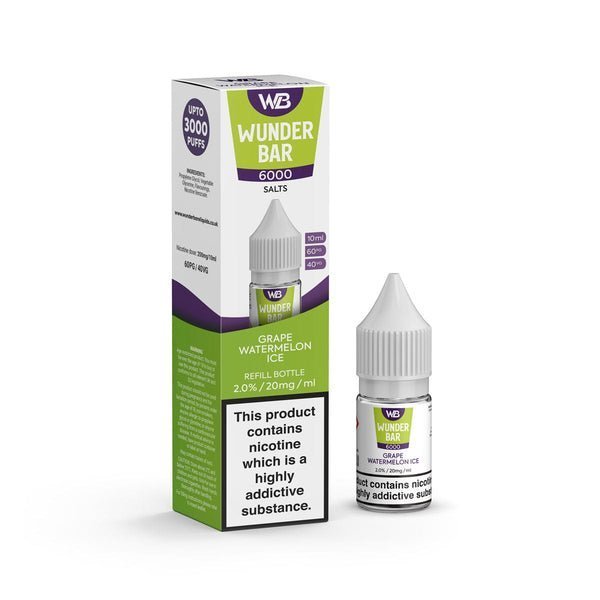 Wundar Bar 6000 Nic Salt 10ml - Box Of 10 - Vapingsupply