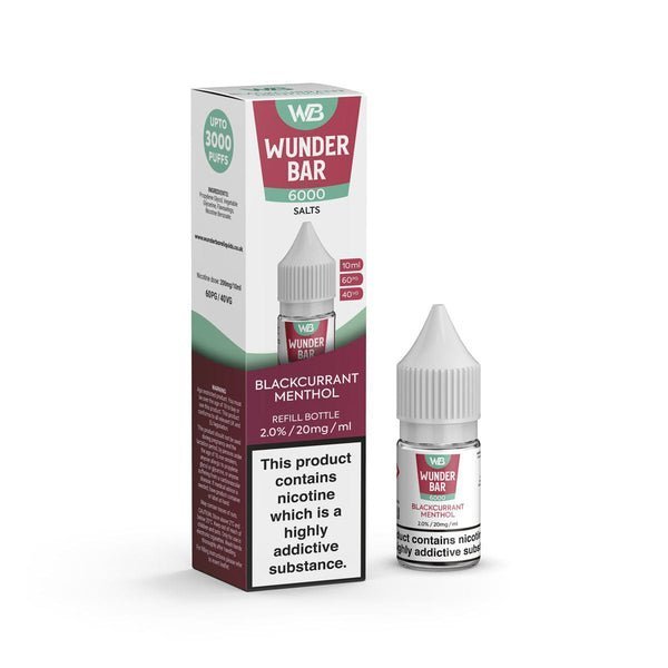 Wundar Bar 6000 Nic Salt 10ml - Box Of 10 - Vapingsupply