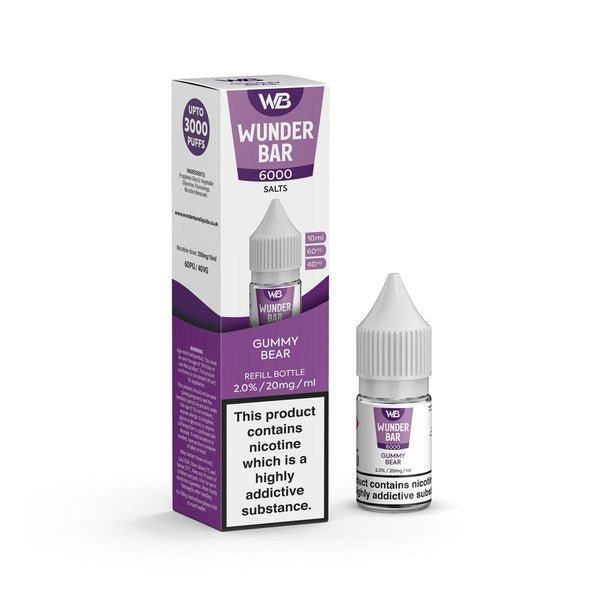 Wundar Bar 6000 Nic Salt 10ml - Box Of 10 - Vapingsupply